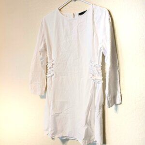 H.CONNECT White waist string Dress medium